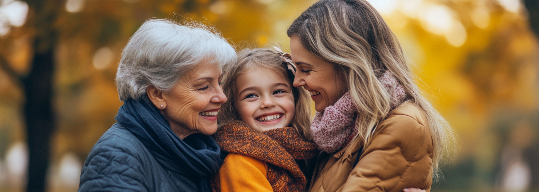 Mama, córka i babcia na spacerze w Parku - Hello Mama